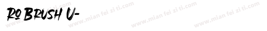 RoBrush U字体转换